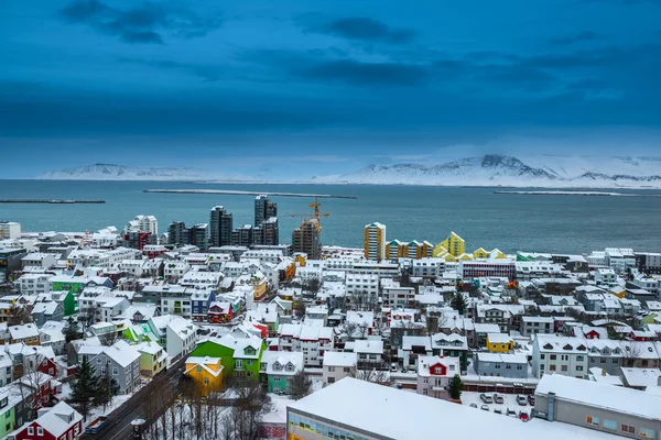 Utsikt över Reykjavik, Island — Stockfoto