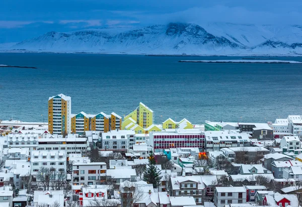 Uitzicht op Reykjavik, IJsland — Stockfoto