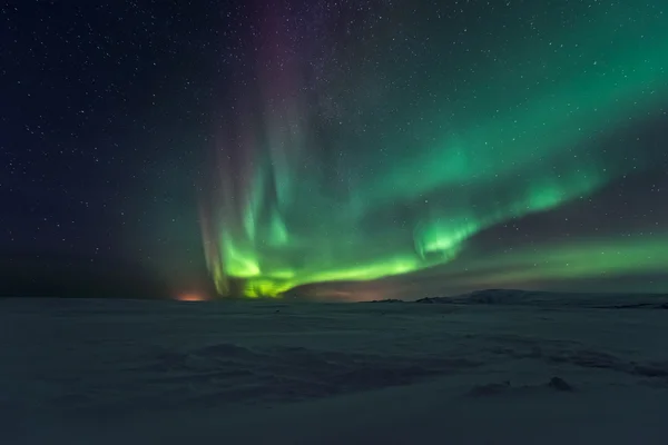 Nordlichter in Island — Stockfoto