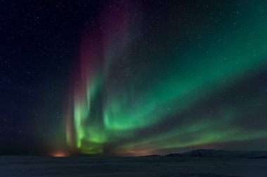 İzlanda 'nın kuzey ışıkları