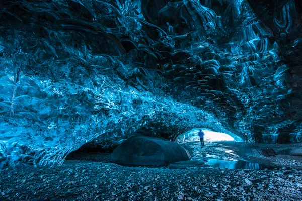 Grotte de glace en Islande — Photo