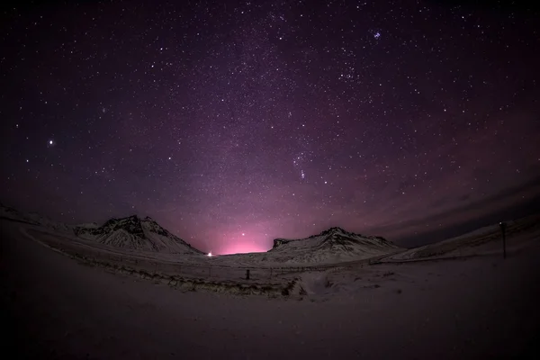 Aurora boreale in iceland — Foto Stock