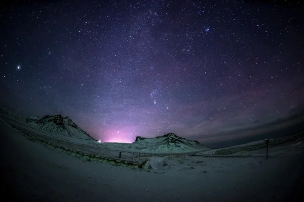 Aurora boreale in iceland — Foto Stock