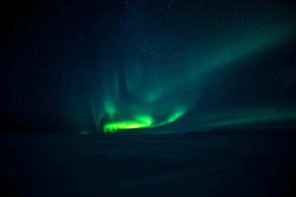 Luzes do norte na Islândia — Fotografia de Stock