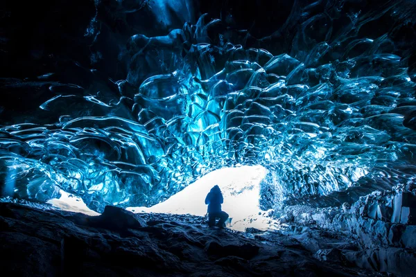 Σπήλαιο πάγου στην Ισλανδία — Φωτογραφία Αρχείου
