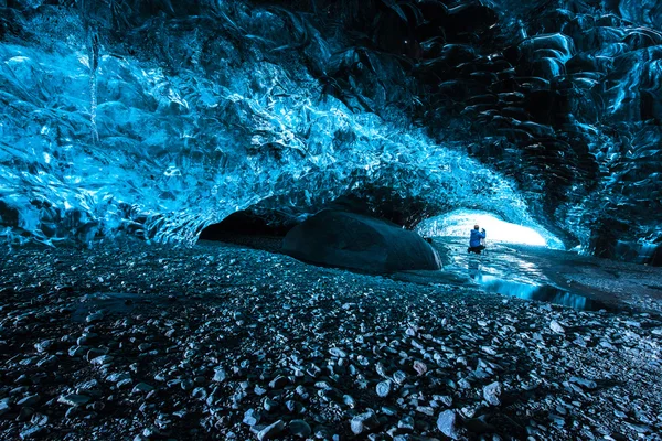 Caverna de gelo na Islândia — Fotografia de Stock