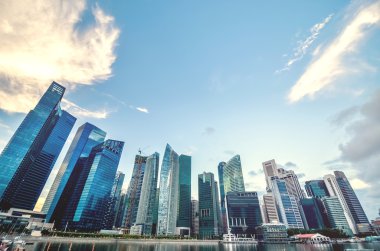 güzel Singapur manzarası