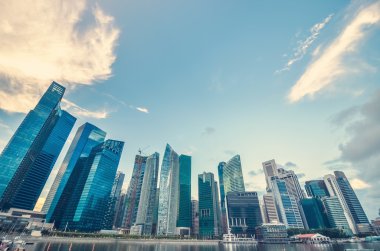 güzel Singapur manzarası