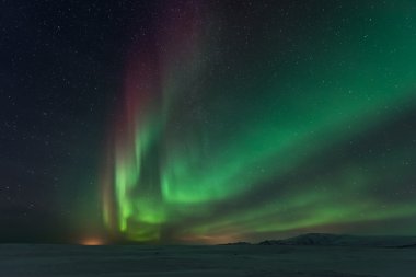 İzlanda 'nın kuzey ışıkları