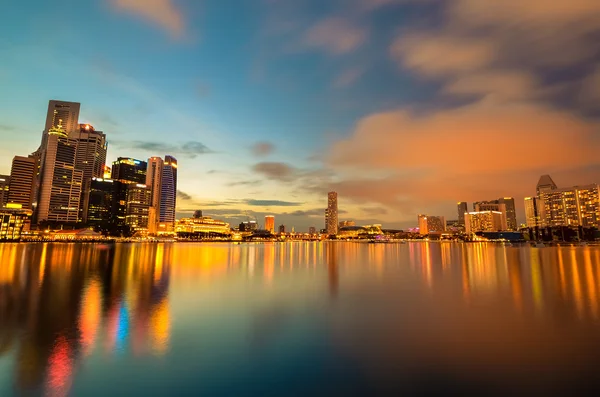 美丽的新加坡市天际 — 图库照片