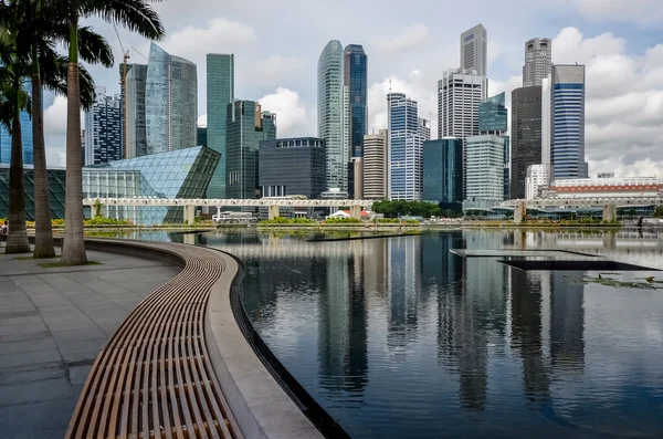 Vackra singapore silhuett — Stockfoto