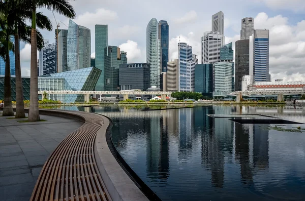 Vackra singapore silhuett — Stockfoto