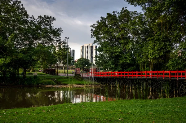 Günbatımı güzel Garden Çin Bahçesi — Stok fotoğraf