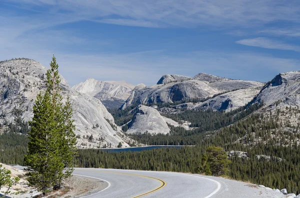 Hermoso paisaje, camino en las montañas — Foto de Stock