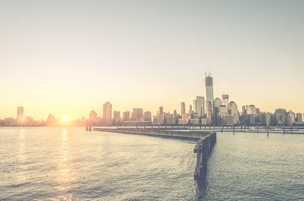 Sunrise over New York — Stock Photo, Image