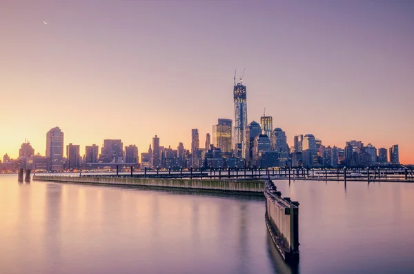Sonnenaufgang über New York — Stockfoto
