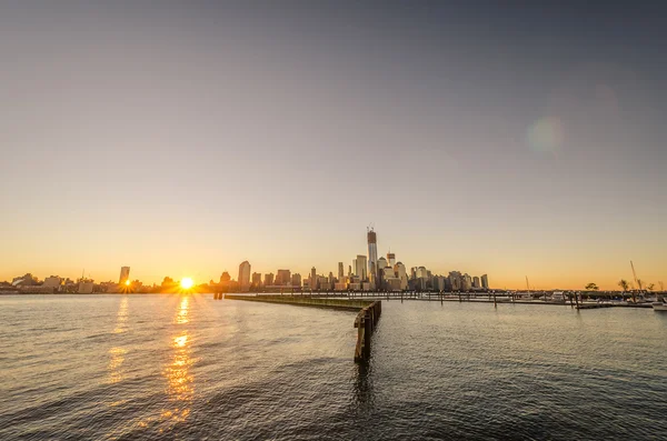 Sonnenaufgang über New York — Stockfoto