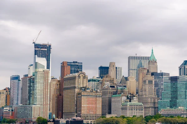 Manhattan Skyline sobre el río Hudson — Foto de Stock