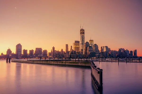 Sonnenaufgang über New York — Stockfoto
