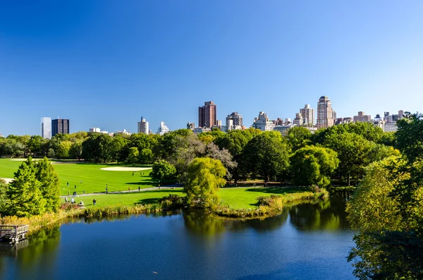 Vue sur le parc central au manhattan — Photo