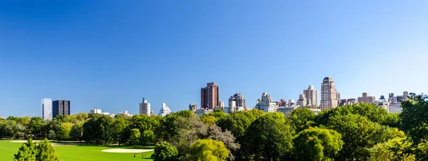 Центральный парк с видом на Манхэттен — стоковое фото
