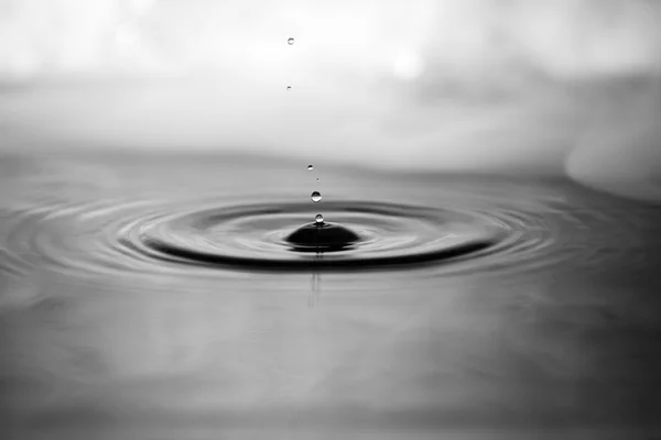 Su damlacıkları düşen