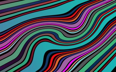Renkli eğri soyut