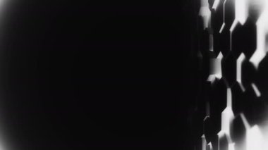 Soyut Hexagon Geometrik Masaüstü Yüzeyi Pürüzsüz Işık Pürüzsüz Parlak Minimum Altıgen ızgara Modeli, Rastgele dalgalanma 3 boyutlu arkaplan işleme kanvini düz mimari boş duvar 4K UHD