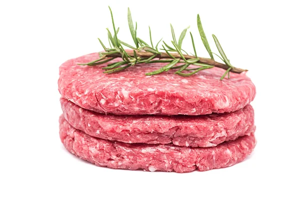 Raw Burger — Stock Photo, Image