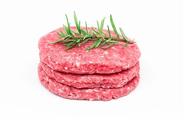 Raw Burger — Stock Photo, Image