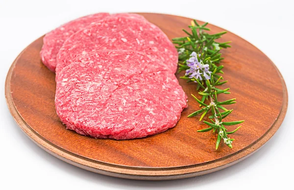 Raw Burger — Stock Photo, Image