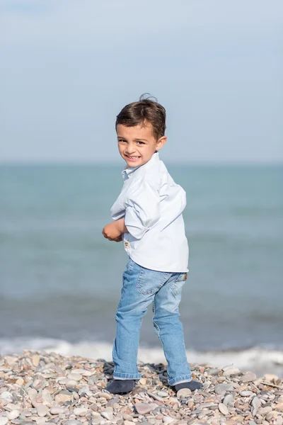 해변의 어린이들 — 스톡 사진