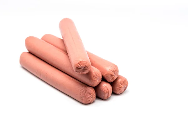 Close-up of  heap of raw sausages — Stock Photo, Image