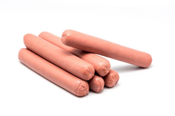 Pile of raw sausages — Stock Photo, Image