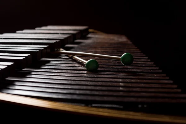 Xylophone with two mallets — Stock Photo, Image