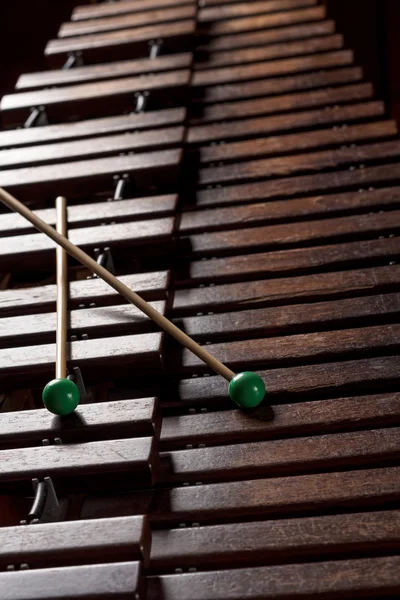 Xylophone with two mallets — Stock Photo, Image