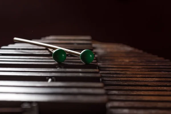 Xylophone with two mallets Royalty Free Stock Photos