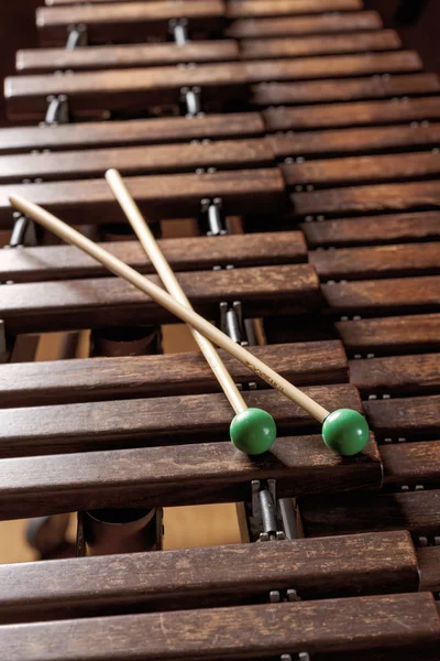 Xylophone with two mallets — Stock Photo, Image