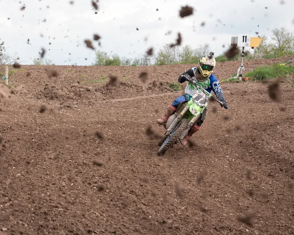 Muddy Motocross Race — Stock Photo, Image