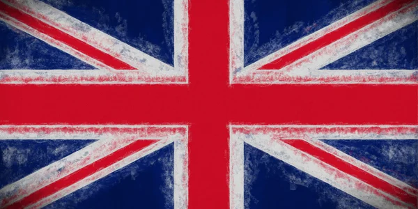 Union Jack sbavato — Foto Stock