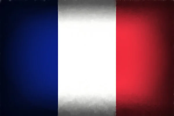 Vignette drapeau français — Photo