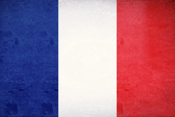 Флаг Франции Grunge — стоковое фото