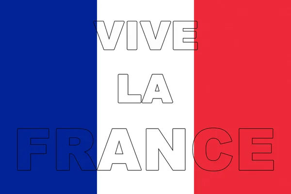 Bandiera Viva LA France — Foto Stock