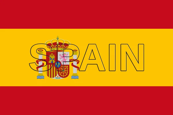 Spaniens nationella flagga — Stockfoto