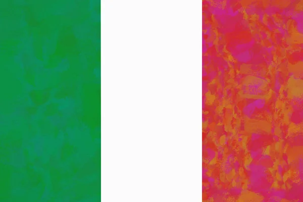 Vlag van Italië kleurrijke — Stockfoto