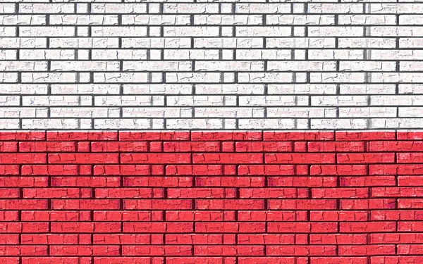 Flagga Polen Graffiti — Stockfoto
