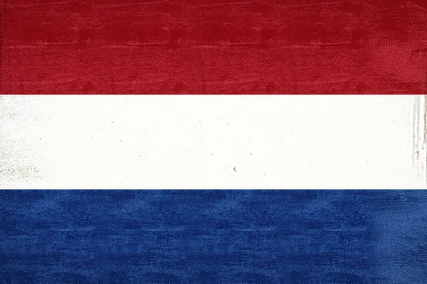 荷兰 Grunge 的旗帜 — 图库照片