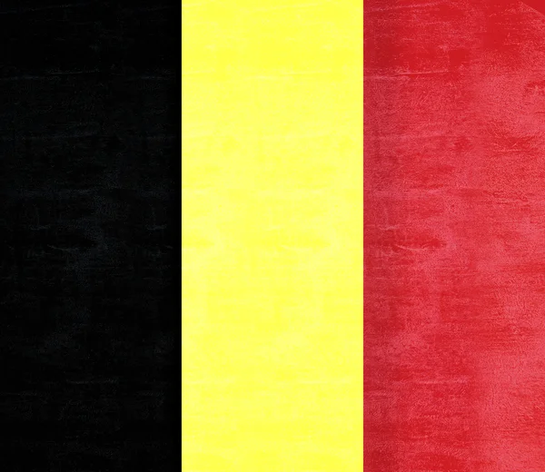 Bandera belga Grunge — Foto de Stock