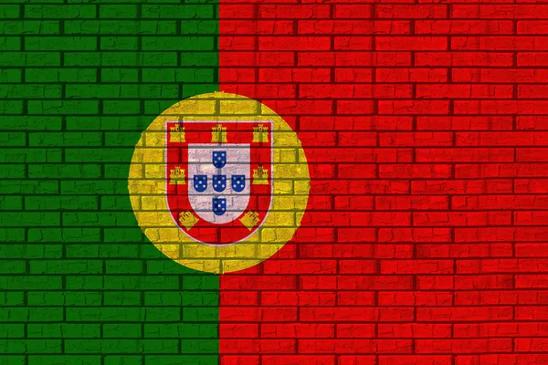 Bandeira de Portugal Graffiti — Fotografia de Stock