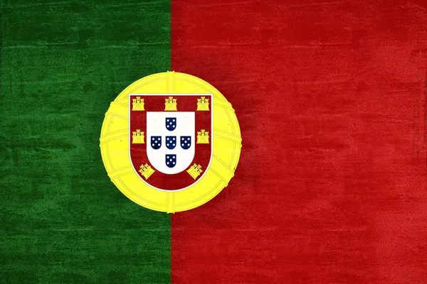 Флаг Португалии Grunge — стоковое фото